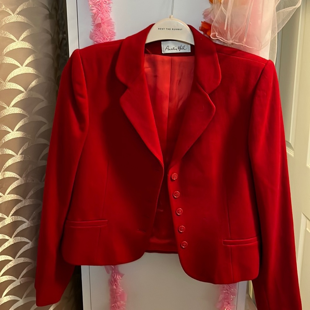 Vintage Austin Hill red wool jacket/blazer